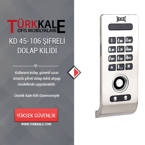 Kale Elektronik Şifreli Dolap Kilidi KD 050-45 106